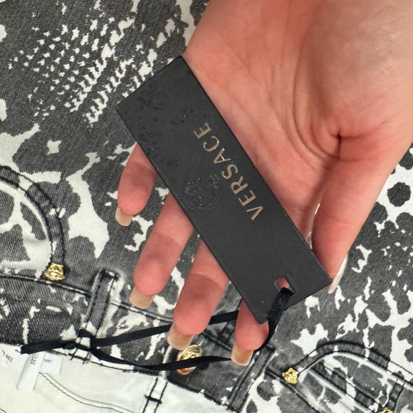 Versace White Denim with Black Stitching - Picture 7 of 7